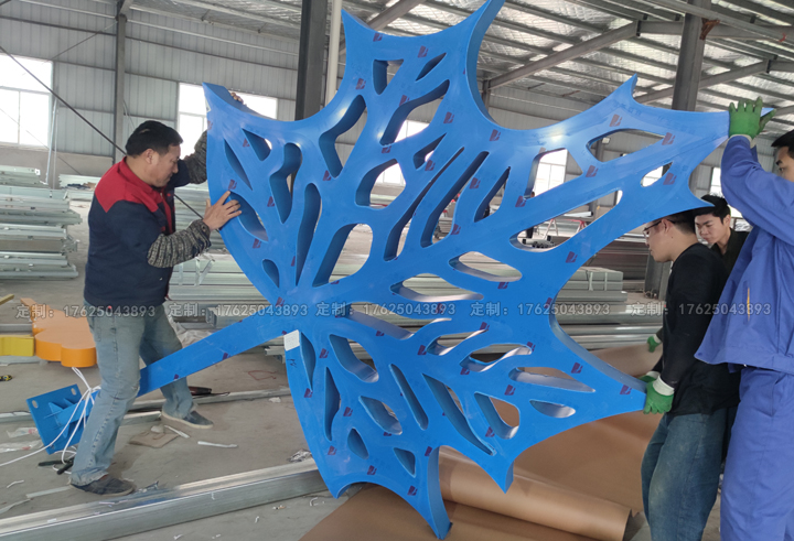 山東省菏澤市雙面發光樹發光人